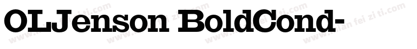 OLJenson BoldCond字体转换